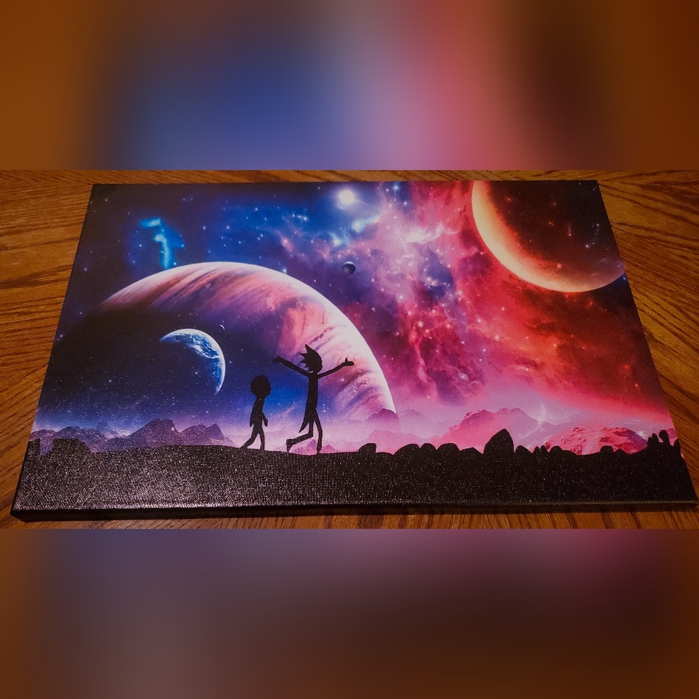 Rick and Morty Cosmic Canvas Print